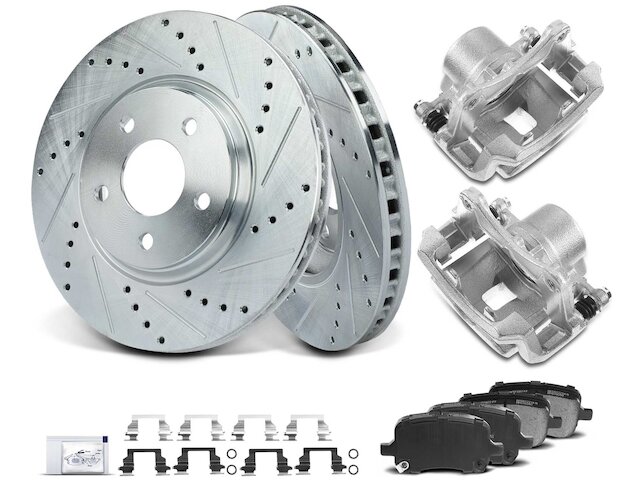 Evan-Fischer Front Brake Rotors For 2005-2010 Chevy Cobalt (4 Lug, Rear Drum) - Set Of 2