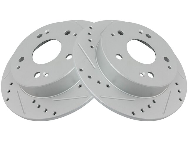Detroit Axle Front & Rear Brake Rotors + Ceramic Pads For 1997-2001 Acura Integra Type R