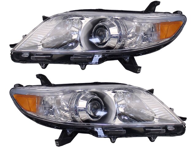 2-Pack Headlight Assembly Halogen Headlamps Replacement For Sienna 2011-2020 Left And Right - View #3