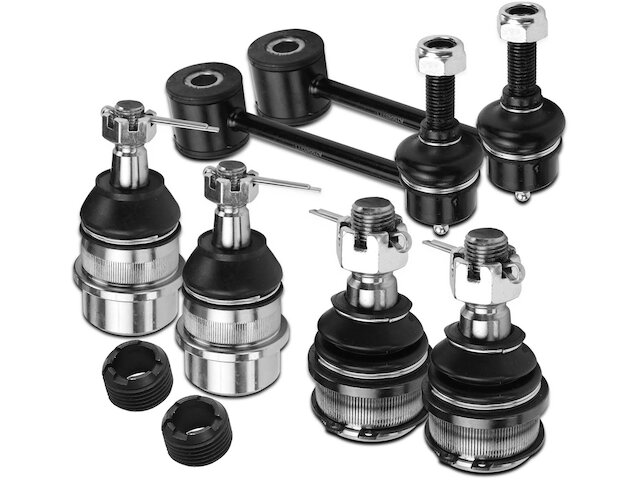thumbnail image 2 of 8pc Front End Suspension Kit – Tie Rod Ends & Ball Joints For 2007-2017 Jeep Wrangler JK 2 of 4
