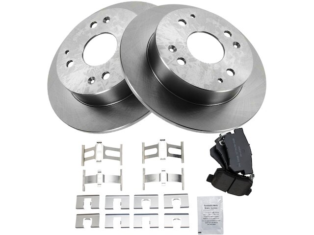 Front & Rear Brake Rotors With Ceramic Pads For 1998-2002 Honda Accord 6-Cyl 2 thumbnail image