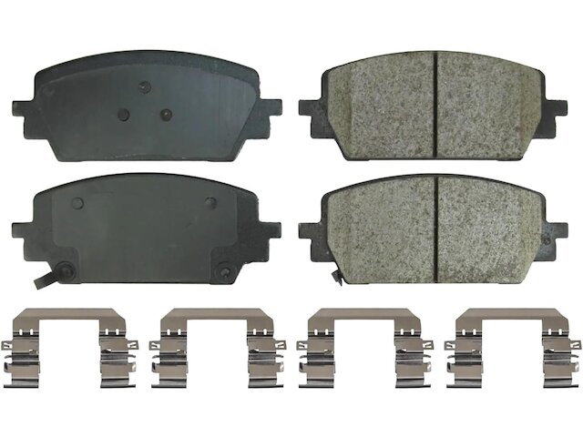 Front Ceramic Disc Brake Pads & Rotor Kit For Hyundai Santa Fe – 2001-2005 – 10.87" – AM Autoparts