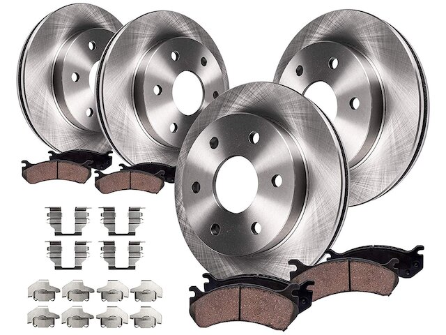 Cadillac SRX Brake Rotors Pads Rear Brake Rotors & Ceramic Pads Kit For 2010-2016 Cadillac SRX – Detroit Axle Rear Brakes And Rotors - Foto 6