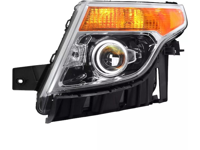 Factory Style Left Headlight For 2011-2015 Ford Explorer – Halogen With Bulbs – Driver Side Replacement
