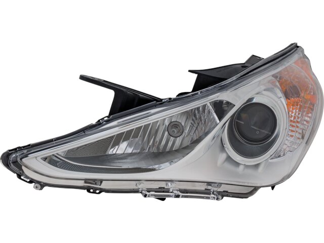 Hyundai OEM Left Quarter Glass With Chrome Strip – For 2011-2014 Sonata, Direct Fit