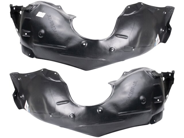 Front Driver & Passenger Side Bumper Bracket Set – Fits Honda Accord Sedan (2021-2022), Black FRP