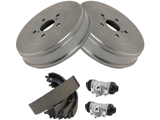 AM Autoparts Rear Brake Shoe & Drum Kit For Toyota Tacoma 2005-2021 – Includes Fluid & Cleaner