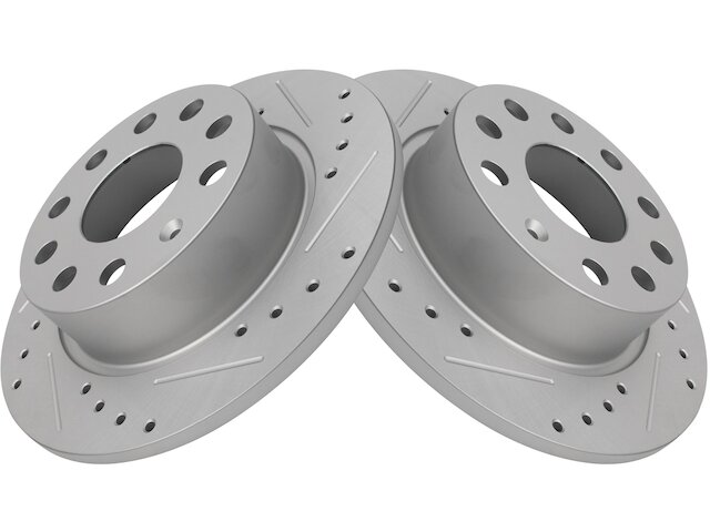 Detroit Axle Brake Rotors Kit – 4pc Front 280mm & Rear 253mm For VW Jetta 2011-2015