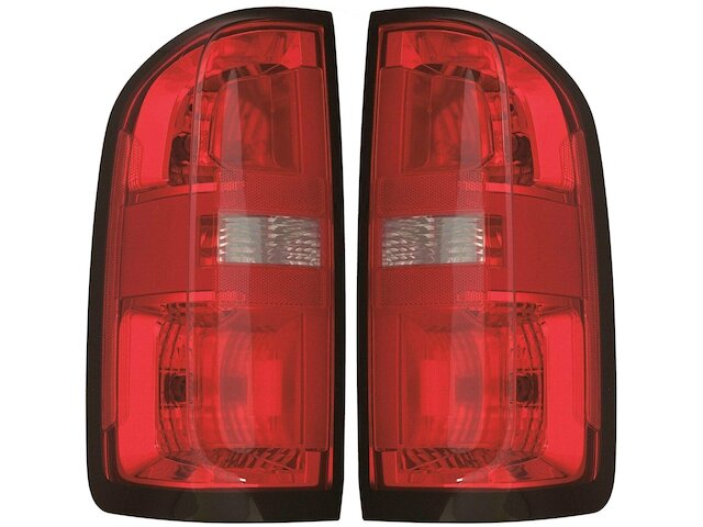 Pair Halogen Headlight Assemblies For Chevy Colorado LT & RT 2015-2022 - Black Housing, Clear Lens