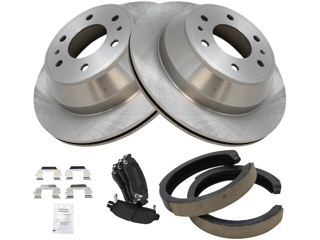Evan-Fischer Ceramic Brake Pad Set – Front & Rear For 2002-2005 Chevy Trailblazer