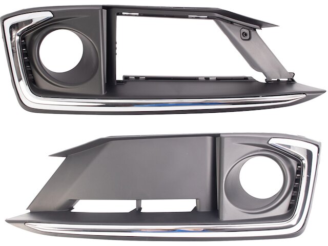 MZORANGE Front Right Fog Light Cover Bezel Trim – For 2020-2021 Honda Civic Hatchback – Black Housing