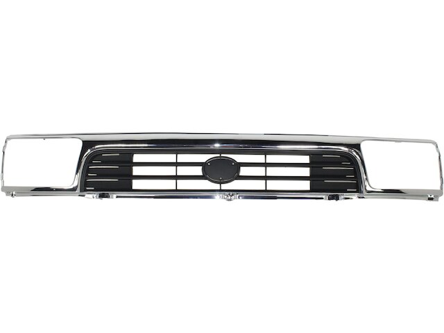 Evan-Fischer Chrome Step Bumper Face Bar Kit For 1990-1995 Toyota 4Runner (3-Piece, W/ Bumper Ends)