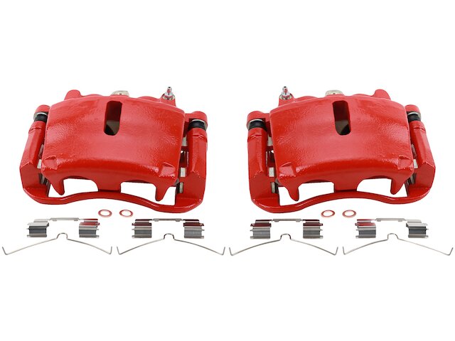 TRQ Front Left Brake Caliper W/Bracket Drivers Side Compatible With 2004 2008 Ford F 150 2004 F 150 Heritage 2006 2008 Lincoln Mark Lt