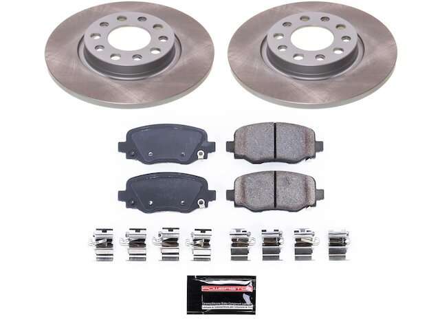 thumbnail interactive-video image 1 of Rear Brake Rotors For Chrysler 200 2015-2017 & Jeep Cherokee 2014-2021 (Slotted) 1 of 5