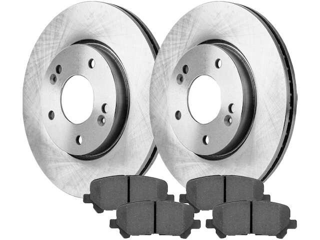 HQ Brakes Front Disc Brake Rotors & Ceramic Pad Kit – Fits Hyundai Sonata 2011-2012-2013-2014-2015, 5 Lug
