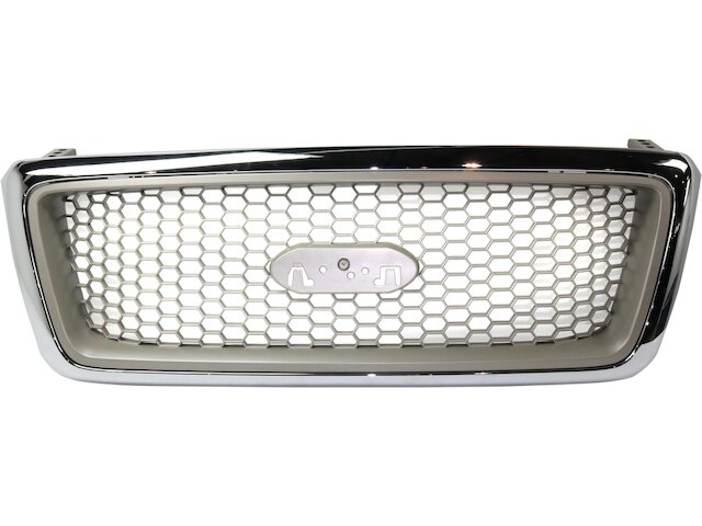 New Front Grille For 2005-2008 Ford F-150 XL - Black Shell With H-Bar Insert, OEM 5L3Z8200EA FO1200465, 1 Year Warranty