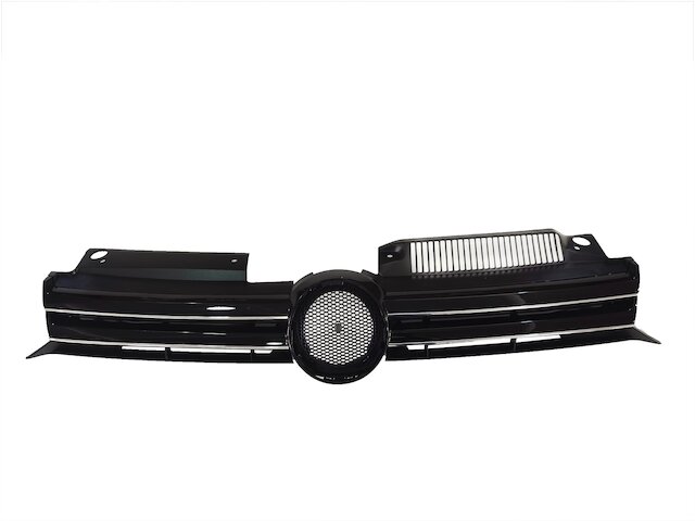Juego De 6 Rejillas De Parachoques Delantero Para VW Jetta 2005-2010 – Centro, Izquierdo, Derecho – Borde Cromado