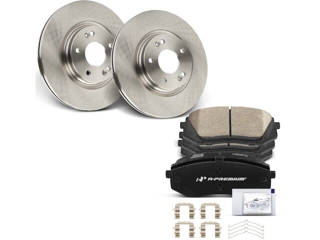 白髪】brake disc rotor 2011-2020 Kia Optima（45363）のフロントペア