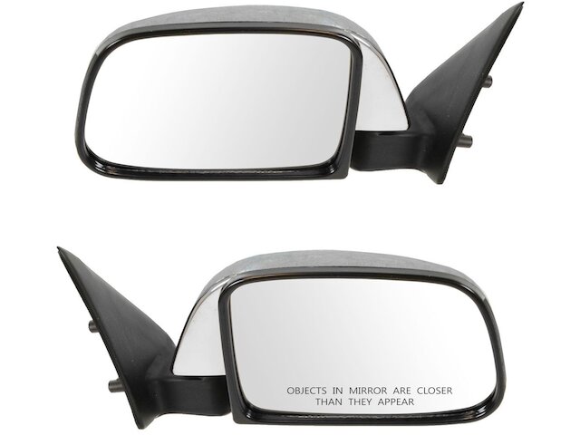 Pair Of Manual Door Mirrors For Toyota Pickup 1989-1995 - Textured Black, Non-Heated, W/Vent Window - View #11