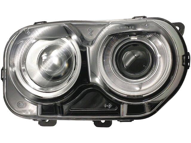 Right Passenger Side Halogen Headlight Assembly with Bulbs - LED - 2015-2023 Dodge Challenger - TYC