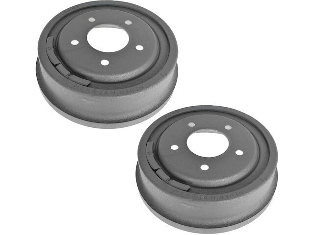 Rear Brake Shoe Set - Compatible with 2012 - 2018 Ford Focus 2013 2014 2015 2016 2017