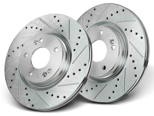 thumbnail image 2 of AM Autoparts Front Disc Brake Rotor Set – LH/RH – Fits Hyundai & Kia (2015-2023) 2 of 6