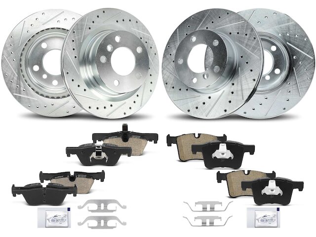 FOR BMW F30 F31 320 320D (2011-2015) FRONT BRAKE DISCS & PADS SENSOR SET NEW E - Foto 4