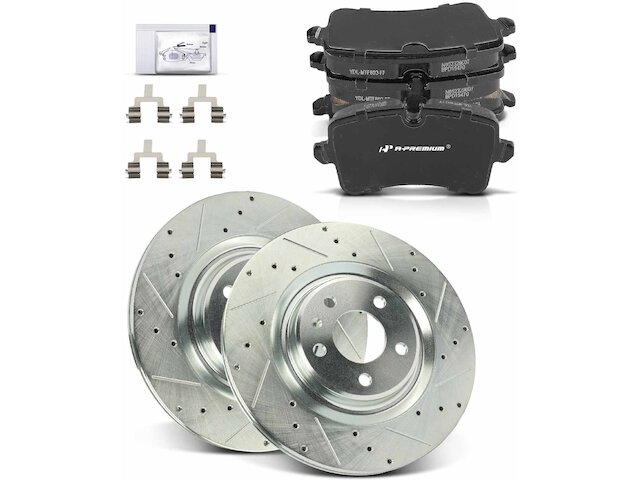 Bosch/Ate Front Brake Kit – Pads, Rotors & Sensor – Fits Audi A6/A7/A8 Quattro – 356mm Vented