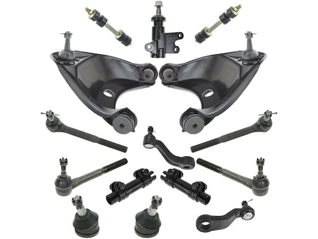 15-Piece Complete Front Suspension Kit – Control Arms, Ball Joints, Inner & Outer Tie Rods For 1999-2007 GMC Yukon