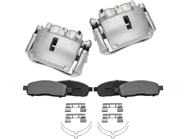 thumbnail image 2 of Front Left Brake Caliper With Bracket For Ford F-150 2005-2008 & Lincoln Mark LT – 2-Piston, Cast Iron 2 of 5