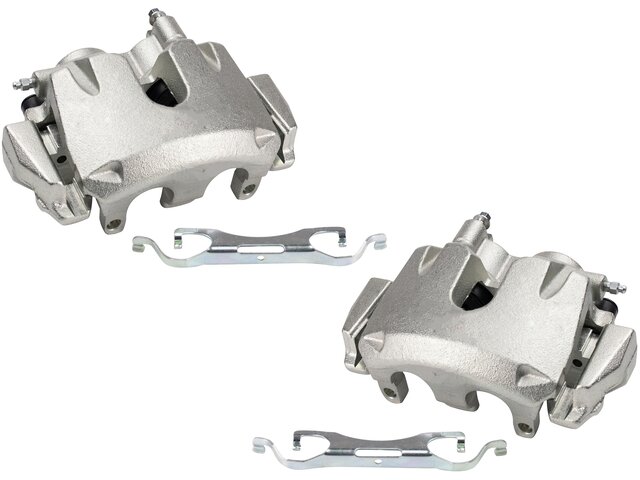Detroit Axle Front Left & Right Brake Calipers With Brackets For 2014-2022 Jeep Cherokee
