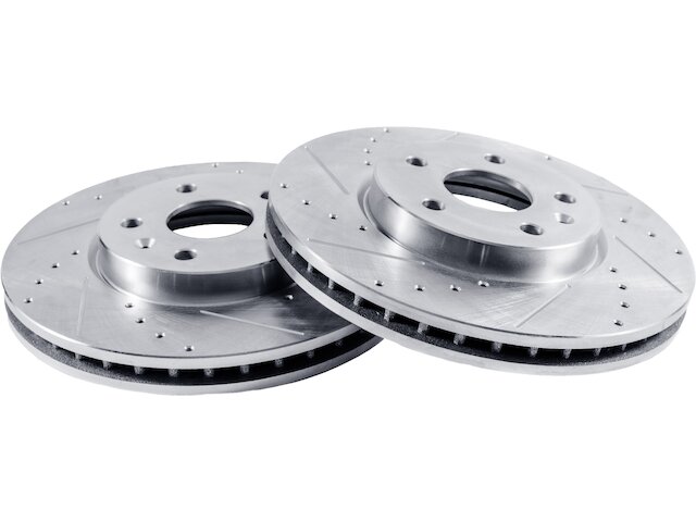 Front Wheel Bearing Disc Brake Rotor Pads Kit For 2003-2008 Hyundai