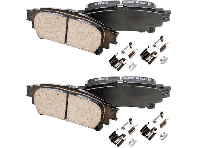 YXPCARS Front & Rear Ceramic Brake Pads For 2014-2020 Toyota Highlander – Low Dust