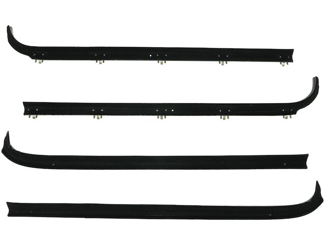 Pair Front Door Window Run Channel Weatherstrip – Fits 80-96 Bronco, F150, F250