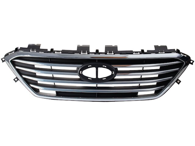 CROSSDESIGN Front Bumper Lower Grille Black For 2015-2017 Hyundai Sonata Sedan
