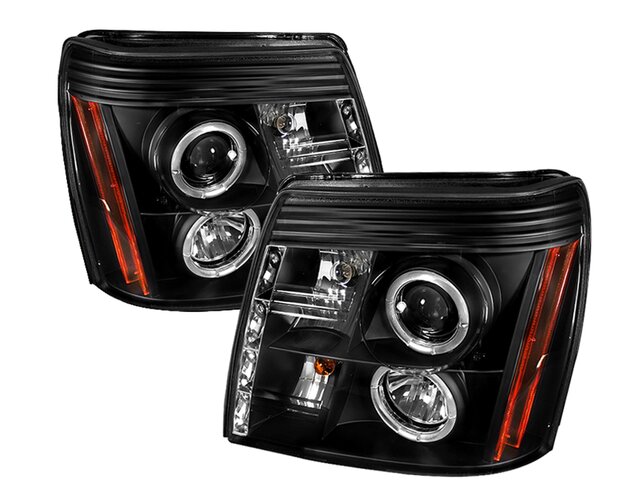 thumbnail image 2 of Pair Headlamps Left + Right For 2002 Cadillac Escalade SUV/EXT – Halogen, DOT/SAE, Direct Fit 2 of 4