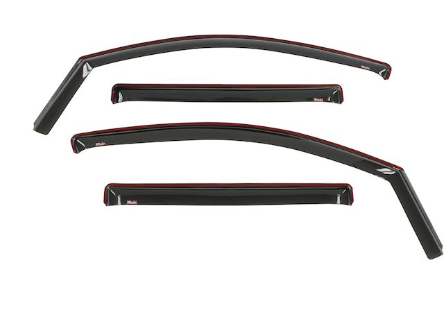 In-Channel Sun Rain Guard Window Visor Vent for 2017-2024 Nissan Titan Crew Cab
