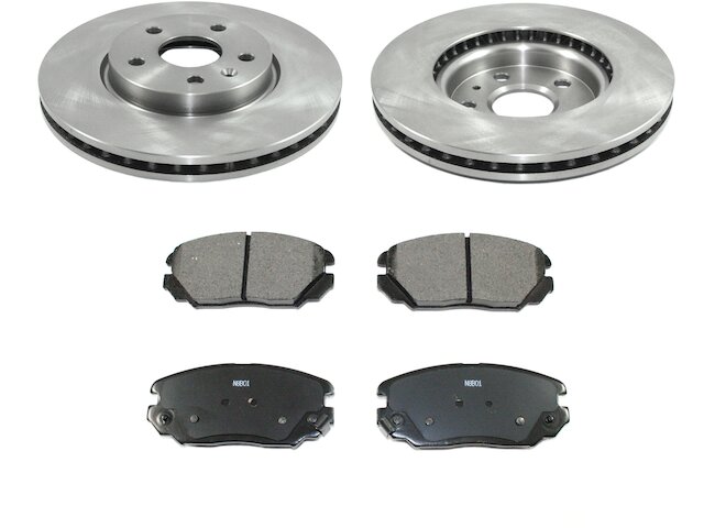 Genialith Drilled & Slotted Brake Rotors And Ceramic Pads Kit For Chevy Impala 2014-2020, Buick LaCrosse 2010-2016