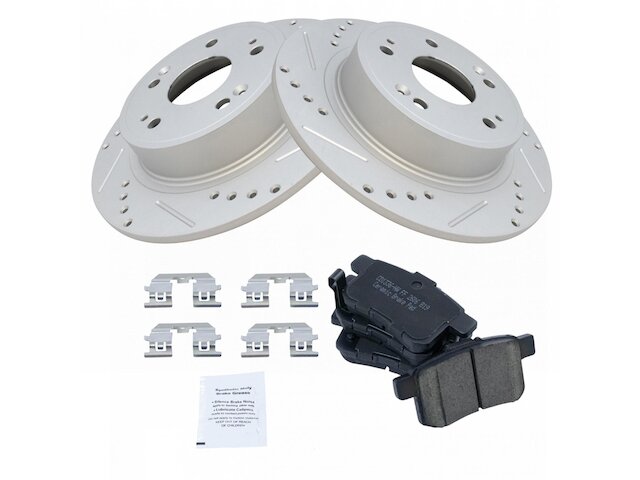 Front Brake Rotors & Ceramic Pad Kit For 2013-2020 Honda Accord LX EX-L
