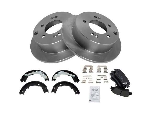 Drill Slot Disc Brake Rotor Ceramic Pad Front Rear Kit For Kia Forte Drill Slot Disc Brake Rotor Ceramic Pad Front Rear Kit For Kia Forte