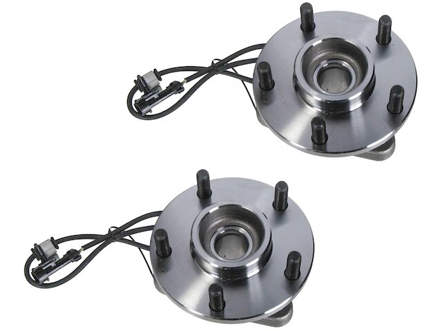 Front Wheel Bearing & Hub Assembly Pair For 98-05 Chevy Blazer GMC Jimmy RWD W/ WSS