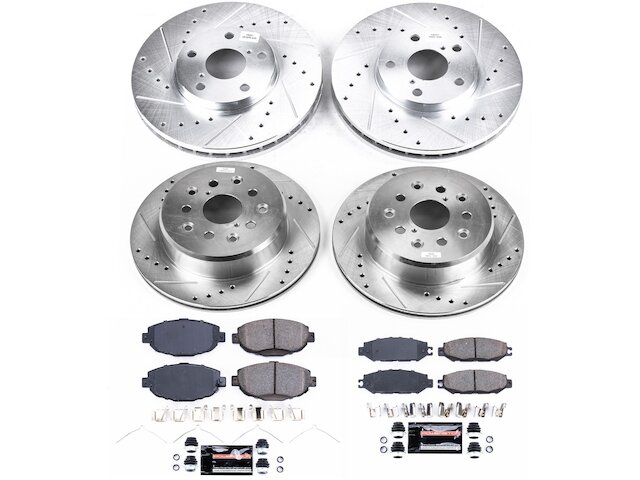 Evan-Fischer Rear Disc Brake Rotors For Lexus LS400 1993-2000 & SC400 1992-2000 (Pair)