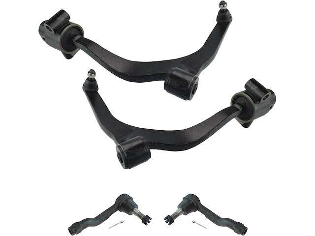 Front Lower Control Arms + Outer Tie Rods Kit For 2003-2008 Infiniti FX35 FX45 - 10-Year Warranty, Complete Set