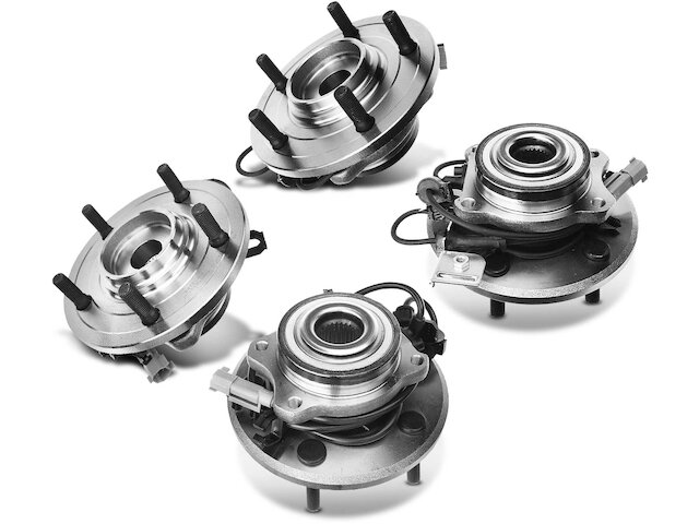 Detroit Axle 12pc Front Struts Lower Control Arm Bearing Hub