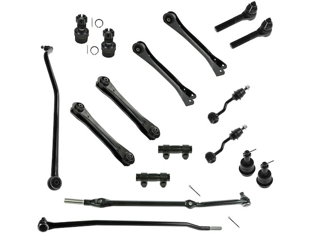 F-150 Front Upper and Lower Control Arm, Ball Joint, Sway Bar Link and Outer Tie Rod End Kit (Late 05-07 4WD F-150 w/ 7-Lug) - Free Shipping