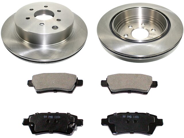 Front &amp; Rear DRILLED Rotors + Ceramic Pad For 2005 2006 2007- 2012 Pathfinder V6