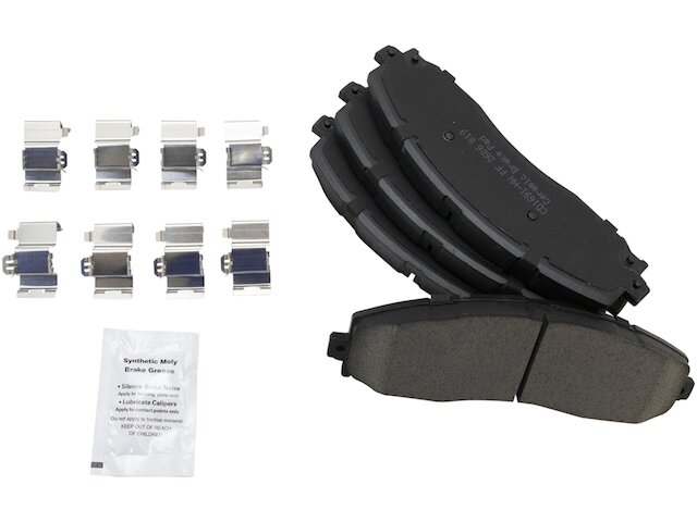 thumbnail image 2 of SIPAUTEC Ceramic Disc Brake Pad Set For 2013-2022 Ford F-250/F-350 Super Duty - Front & Rear With 2 Brake Fluids, Copper-Free 2 of 5