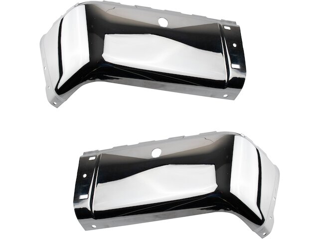 Front Bumper End Cap For Chevy Silverado 2500HD 2007-2012 Passenger Side Chrome W/ Fog Light - OEM 15839252 - View #3