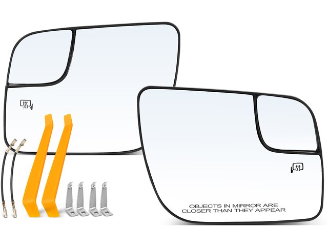 Right Passenger Side Heated Mirror Glass For Ford Explorer 2011-2019 – Gloss Plastic