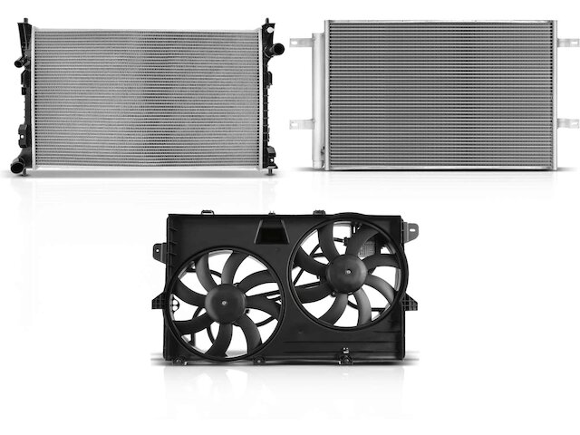 Aluminum Radiator & AC Condenser Cooling Kit For 2007-2012 Ford Edge Lincoln MKX By ECCPP